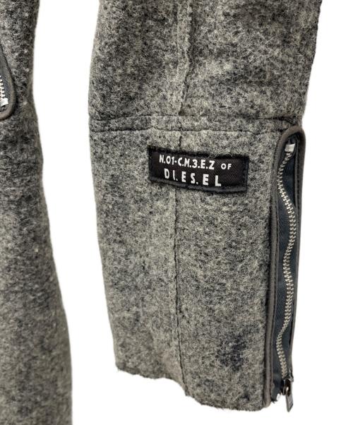 DIESEL（ディーゼル）DIESEL (ディーゼル) フーデッドコート グレー サイズ:Sの古着・服飾アイテム