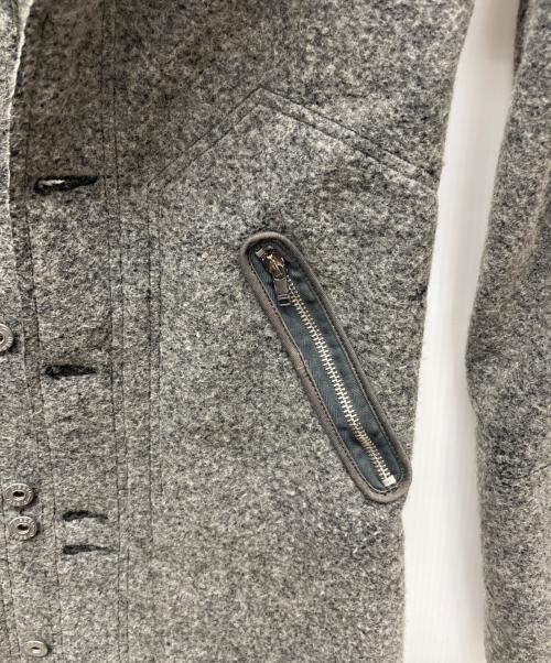 DIESEL（ディーゼル）DIESEL (ディーゼル) フーデッドコート グレー サイズ:Sの古着・服飾アイテム