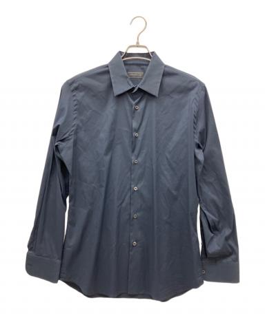 中古・古着通販】PRADA (プラダ) 長袖シャツ ネイビー サイズ:41/16