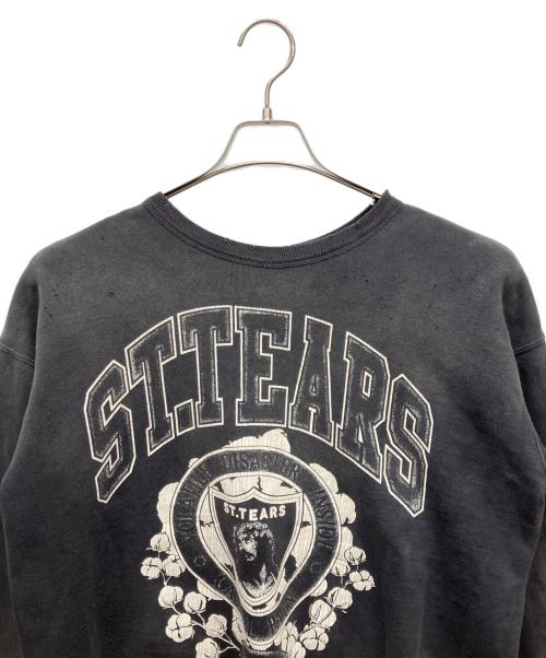 SAINT MICHAEL（セントマイケル）SAINT MICHAEL (セントマイケル) Denim Tears (デニムティアーズ) クルーネックスウェット ブラック サイズ:Mの古着・服飾アイテム