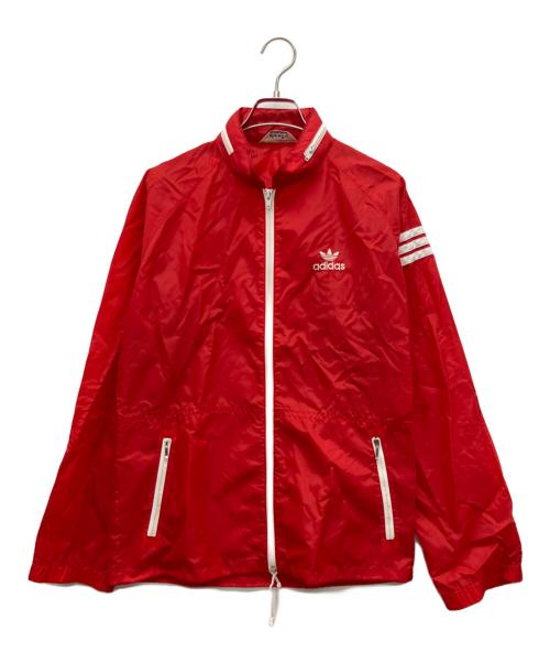 adidas（アディダス）adidas (アディダス) 80s三角タグナイロンジャケット レッド サイズ:Lの古着・服飾アイテム