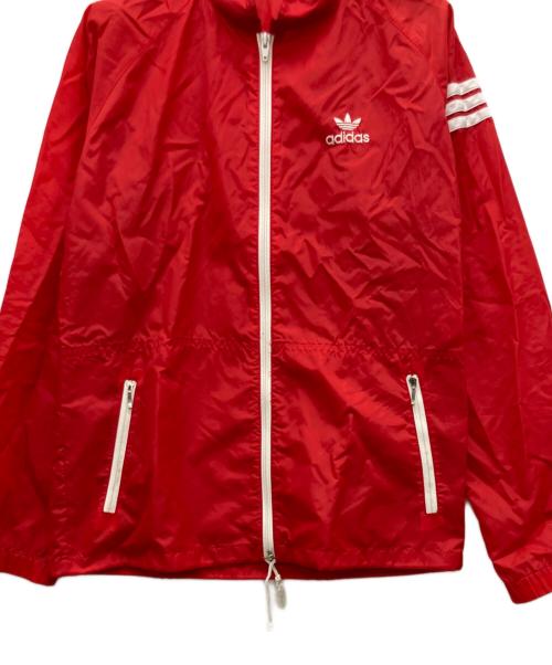 adidas（アディダス）adidas (アディダス) 80s三角タグナイロンジャケット レッド サイズ:Lの古着・服飾アイテム