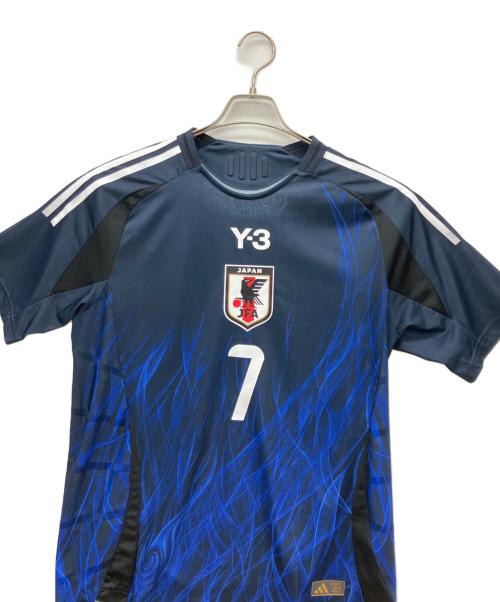 Y-3（ワイスリー）Y-3 (ワイスリー) ゲームシャツ ネイビー サイズ:Lの古着・服飾アイテム
