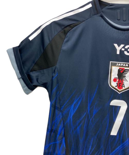 Y-3（ワイスリー）Y-3 (ワイスリー) ゲームシャツ ネイビー サイズ:Lの古着・服飾アイテム