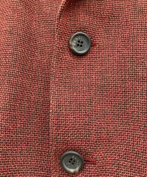 FENDI（フェンディ）FENDI (フェンディ) テーラードジャケット レッド サイズ:不明の古着・服飾アイテム