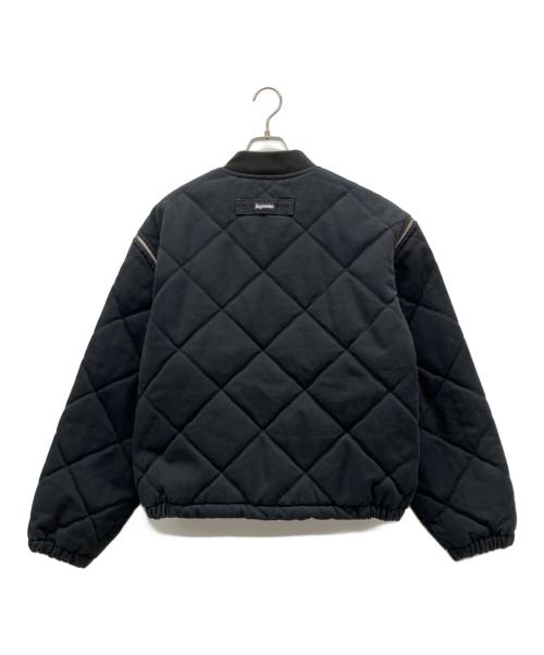SUPREME（シュプリーム）SUPREME (シュプリーム) Zip-Off Sleeve Quilted Bomber Jacket ブラック サイズ:Mの古着・服飾アイテム