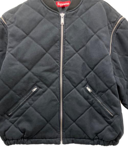 SUPREME（シュプリーム）SUPREME (シュプリーム) Zip-Off Sleeve Quilted Bomber Jacket ブラック サイズ:Mの古着・服飾アイテム