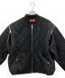 中古・古着 SUPREME (シュプリーム) Zip-Off Sleeve Quilted Bomber Jacket ブラック サイズ:M：30000円