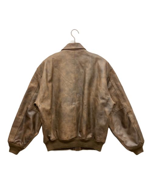 MAC HOPE（マックホープ）MAC HOPE (マックホープ) レザージャケット ブラウン サイズ:Mの古着・服飾アイテム