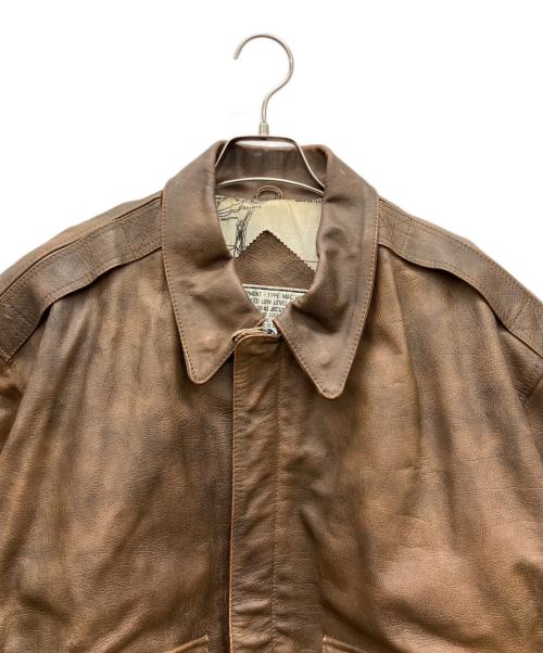 MAC HOPE（マックホープ）MAC HOPE (マックホープ) レザージャケット ブラウン サイズ:Mの古着・服飾アイテム