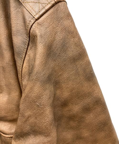 MAC HOPE（マックホープ）MAC HOPE (マックホープ) レザージャケット ブラウン サイズ:Mの古着・服飾アイテム