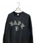 中古・古着 BAPE BY A BATHING APE (ベイプバイアベイシングエイプ) 裏起毛スウェット ブラック サイズ:XL：8000円