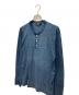 中古・古着 RRL (ダブルアールエル) ヘンリーネックカットソー ブルー サイズ:XL：8000円