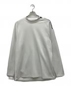 UNDER ARMOURアンダーアーマー）の古着「UAドライブ アーマーニット ロングスリーブ モックネック シャツ」｜ホワイト