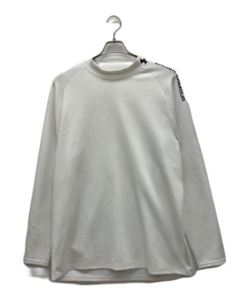 UNDER ARMOUR（アンダーアーマー）UNDER ARMOUR (アンダーアーマー) UAドライブ アーマーニット ロングスリーブ モックネック シャツ ホワイト サイズ:3XLの古着・服飾アイテム