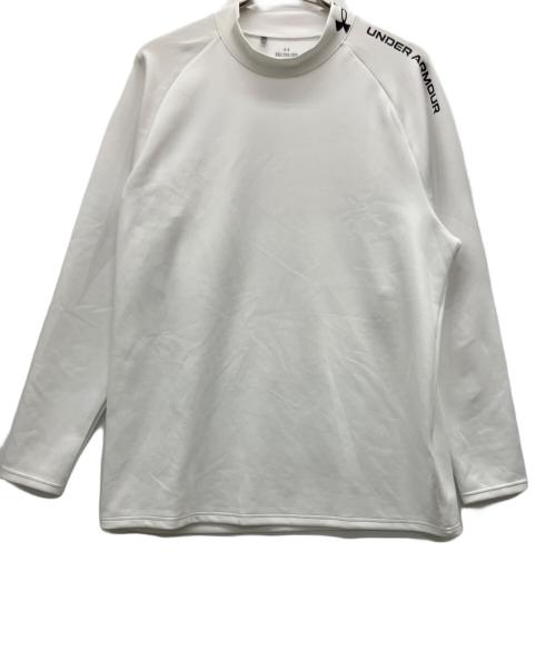UNDER ARMOUR（アンダーアーマー）UNDER ARMOUR (アンダーアーマー) UAドライブ アーマーニット ロングスリーブ モックネック シャツ ホワイト サイズ:3XLの古着・服飾アイテム