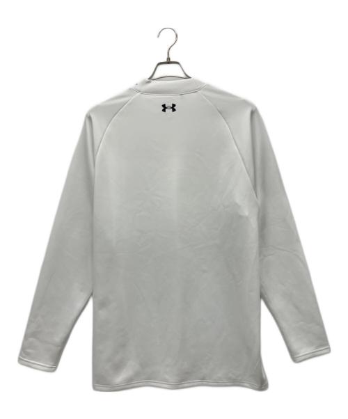 UNDER ARMOUR（アンダーアーマー）UNDER ARMOUR (アンダーアーマー) UAドライブ アーマーニット ロングスリーブ モックネック シャツ ホワイト サイズ:3XLの古着・服飾アイテム
