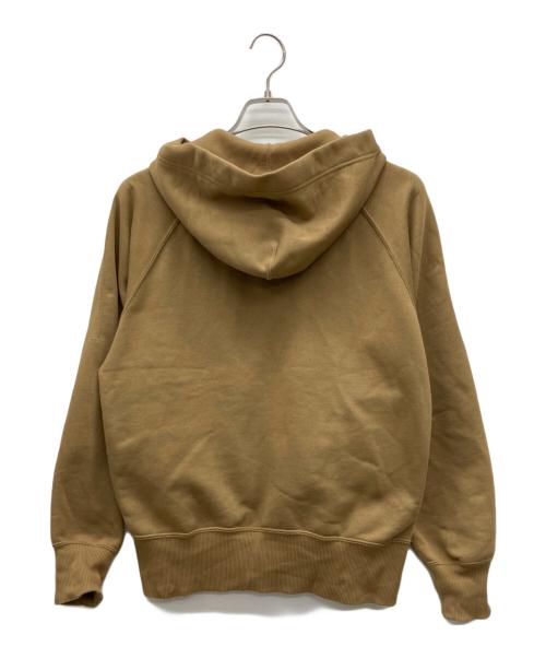 and wander（アンドワンダー）and wander (アンドワンダー) ジップパーカー ベージュ サイズ:sの古着・服飾アイテム