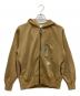 and wander（アンドワンダー）の古着「ジップパーカー」｜ベージュ