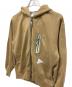 中古・古着 and wander (アンドワンダー) ジップパーカー ベージュ サイズ:s：8000円