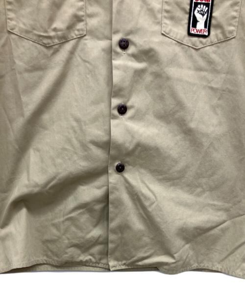 Hysteric Glamour（ヒステリックグラマー）Hysteric Glamour (ヒステリックグラマー) ワッペン付きワークシャツ ベージュ サイズ:不明の古着・服飾アイテム