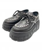 MIU MIUミュウミュウ）の古着「スタッズ付厚底スニーカー」｜ブラック