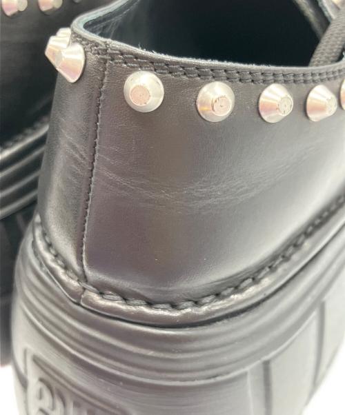 MIU MIU（ミュウミュウ）MIU MIU (ミュウミュウ) スタッズ付厚底スニーカー ブラック サイズ:38の古着・服飾アイテム