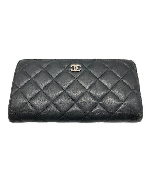 CHANEL（シャネル）CHANEL (シャネル) 2つ折り財布 ブラックの古着・服飾アイテム