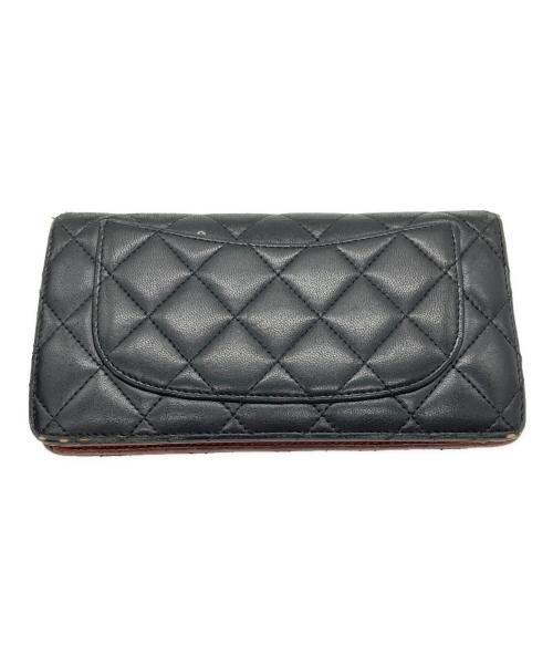 CHANEL（シャネル）CHANEL (シャネル) 2つ折り財布 ブラックの古着・服飾アイテム