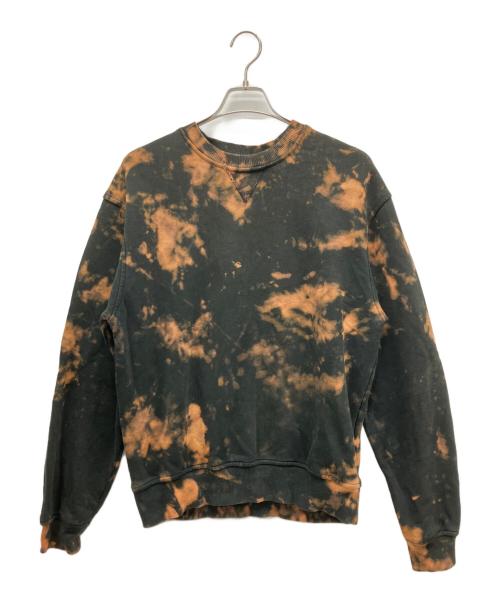 Champion（チャンピオン）Champion (チャンピオン) 90Sクルーネックスウェット ブラック×ブラウン サイズ:Ｍの古着・服飾アイテム