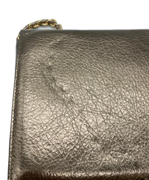 Salvatore Ferragamo（サルヴァトーレ フェラガモ）Salvatore Ferragamo (サルヴァトーレ フェラガモ) チェーンショルダーバッグ ゴールドの古着・服飾アイテム