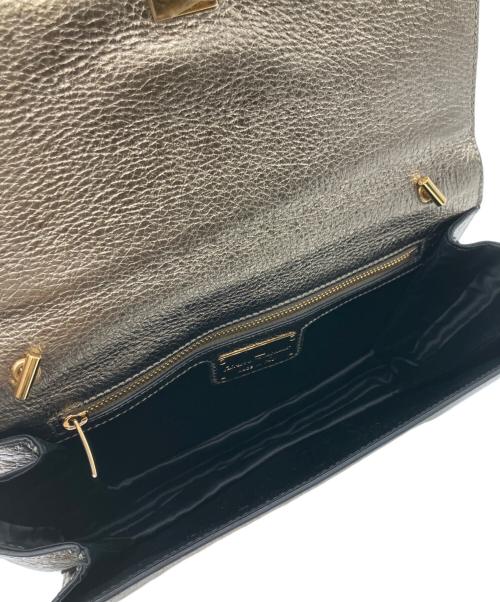 Salvatore Ferragamo（サルヴァトーレ フェラガモ）Salvatore Ferragamo (サルヴァトーレ フェラガモ) チェーンショルダーバッグ ゴールドの古着・服飾アイテム