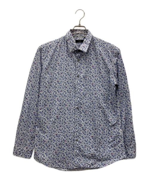 PAUL SMITH（ポールスミス）PAUL SMITH (ポールスミス) 花柄シャツ ホワイト×ブルー サイズ:XLの古着・服飾アイテム