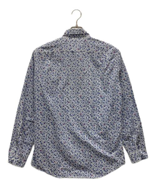 PAUL SMITH（ポールスミス）PAUL SMITH (ポールスミス) 花柄シャツ ホワイト×ブルー サイズ:XLの古着・服飾アイテム