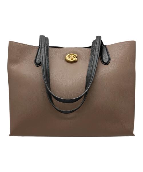 COACH（コーチ）COACH (コーチ) ハンドバッグ ベージュの古着・服飾アイテム