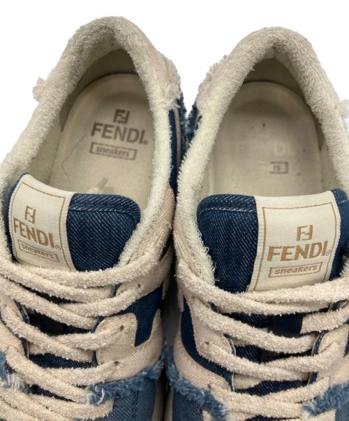 FENDI（フェンディ）FENDI (フェンディ) ローカットスニーカー ブルー サイズ:8の古着・服飾アイテム