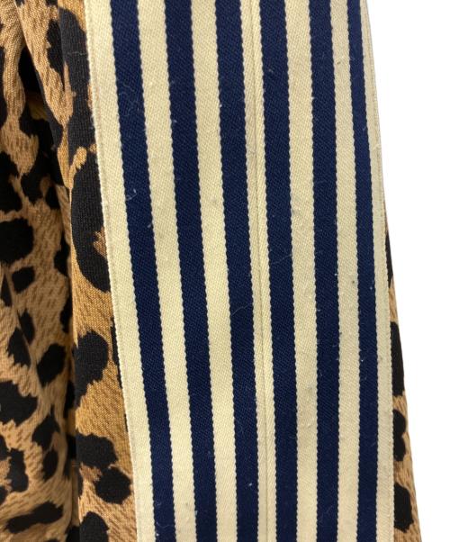 KAPITAL（キャピタル）KAPITAL (キャピタル) Leopard Stuntman & Woman Track Jacket ブラック×ベージュ サイズ:Mの古着・服飾アイテム