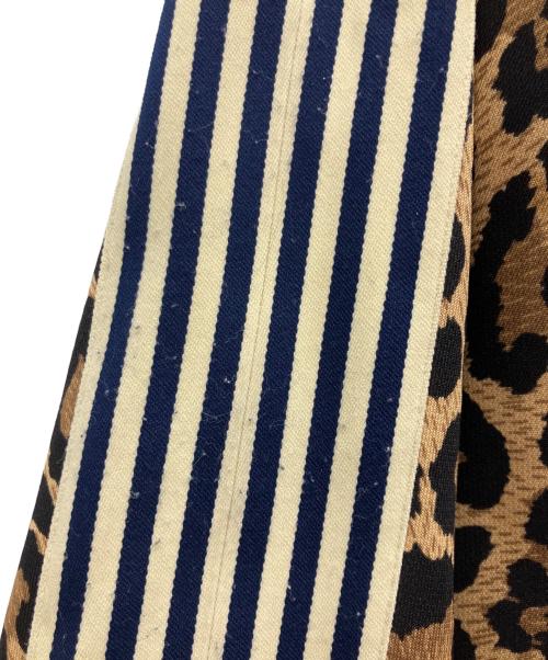 KAPITAL（キャピタル）KAPITAL (キャピタル) Leopard Stuntman & Woman Track Jacket ブラック×ベージュ サイズ:Mの古着・服飾アイテム
