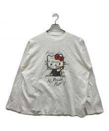 Ameri（アメリ）の古着「HELLO KITTY×Ameri DAMAGE LONG TEE」｜ホワイト