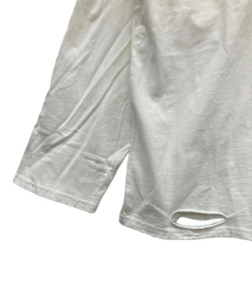 Ameri（アメリ）Ameri (アメリ) HELLO KITTY×Ameri DAMAGE LONG TEE ホワイト サイズ:不明の古着・服飾アイテム