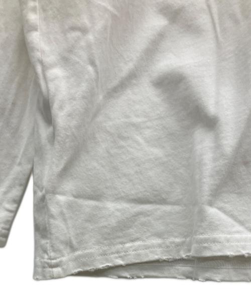 Ameri（アメリ）Ameri (アメリ) HELLO KITTY×Ameri DAMAGE LONG TEE ホワイト サイズ:不明の古着・服飾アイテム