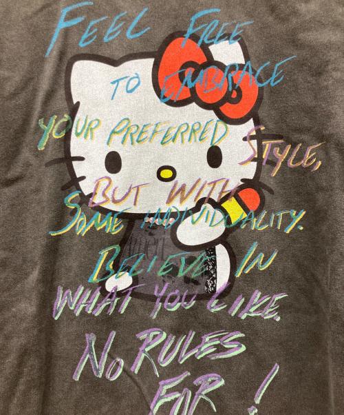 Ameri（アメリ）Ameri (アメリ) HELLO KITTY×Ameri DAMAGE LONG TEE チャコールグレー サイズ:不明の古着・服飾アイテム