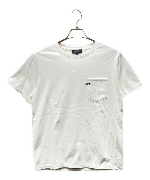 A.P.C.（アーペーセー）A.P.C. (アーペーセー) 半袖カットソー ホワイト サイズ:Sの古着・服飾アイテム