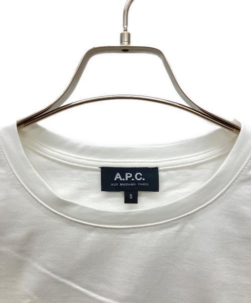 A.P.C.（アーペーセー）A.P.C. (アーペーセー) 半袖カットソー ホワイト サイズ:Sの古着・服飾アイテム