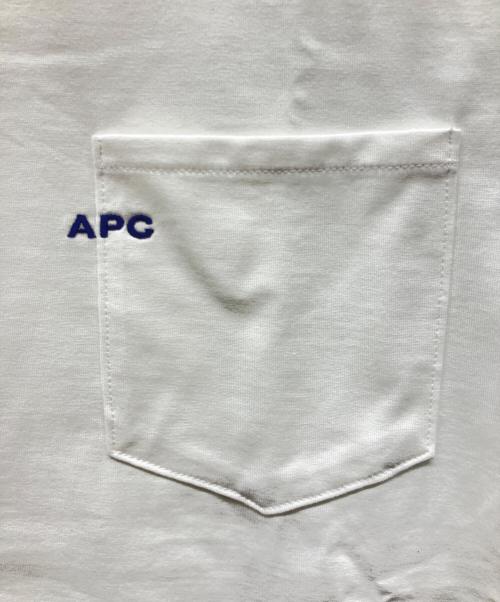 A.P.C.（アーペーセー）A.P.C. (アーペーセー) 半袖カットソー ホワイト サイズ:Sの古着・服飾アイテム