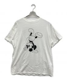 Ameri（アメリ）の古着「MICKEY AND MINNIE DESIGN BIG TEE」｜ホワイト
