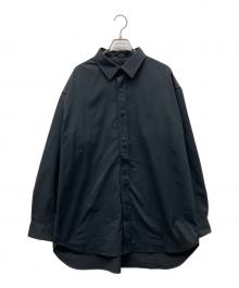 EKAL（エカル）の古着「SOLOTEXツイルレギュラーカラーシャツ」｜ブラック