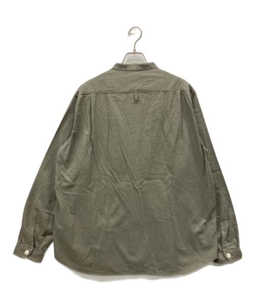 DANTON（ダントン）DANTON (ダントン) バンドカラーシャツロングスリーブ 黄緑 サイズ:42の古着・服飾アイテム