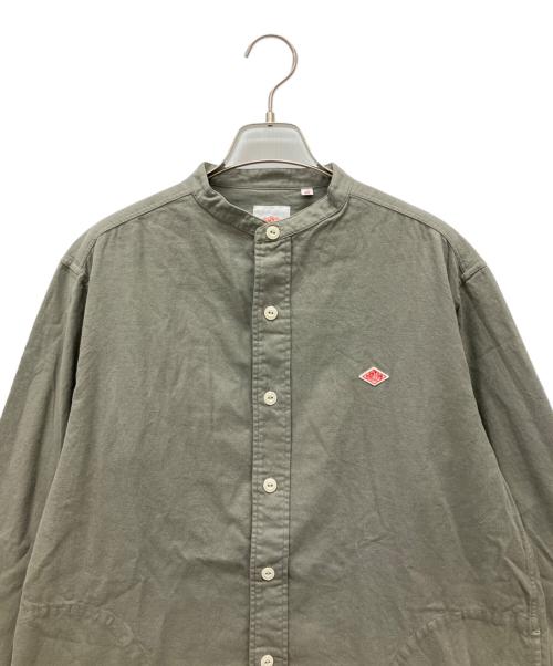 DANTON（ダントン）DANTON (ダントン) バンドカラーシャツロングスリーブ 黄緑 サイズ:42の古着・服飾アイテム