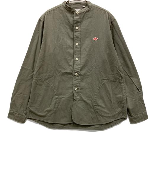 DANTON（ダントン）DANTON (ダントン) バンドカラーシャツロングスリーブ 黄緑 サイズ:42の古着・服飾アイテム